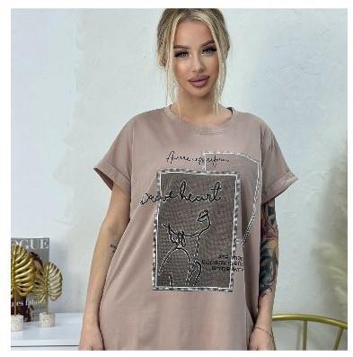 Футболка Novetly Store (50-56) 25314 brown (лето)