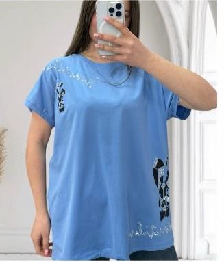 Футболка Anna&Vika (50-56) 25308 l.blue (лето)
