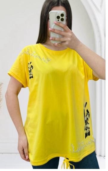 Футболка Anna&Vika (50-56) 25308 yellow (лето)
