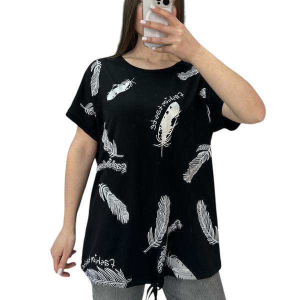 Футболка G.L.S.A (L-2XL) 25312 black (лето)