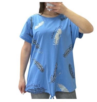 Футболка G.L.S.A (L-2XL) 25312 l.blue (лето)