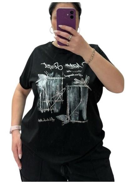 Футболка G.L.S.A (52-56) 25037 black (лето)