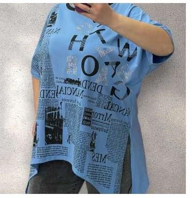 Футболка Ekvato (54-58) 25319 l.blue (лето)