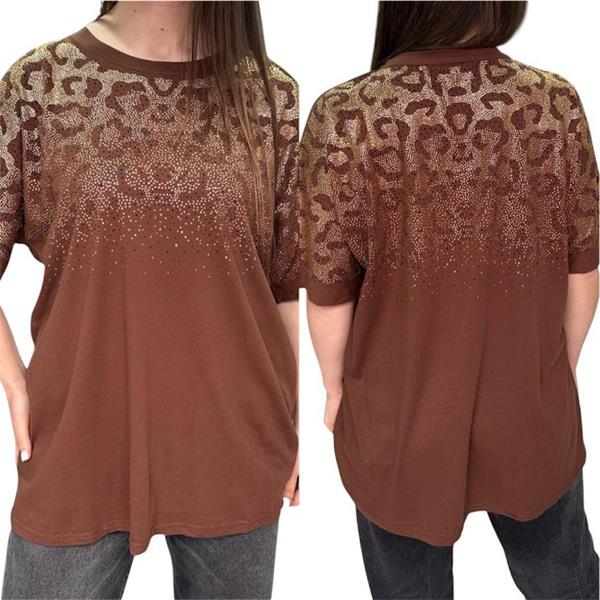 Футболка Novetly Store (48-56) 25010 brown (лето)