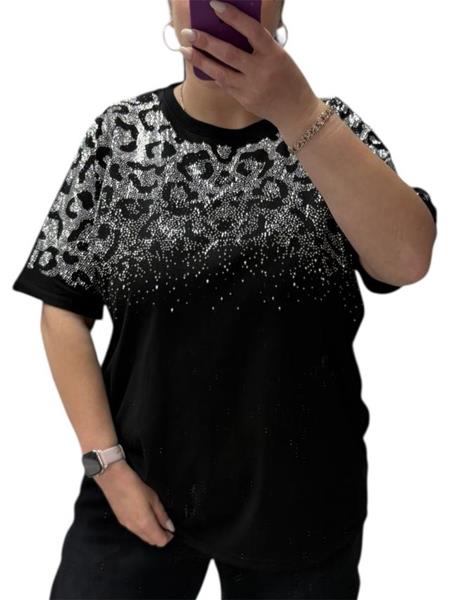 Футболка Novetly Store (48-56) 25010 black-grey (лето)