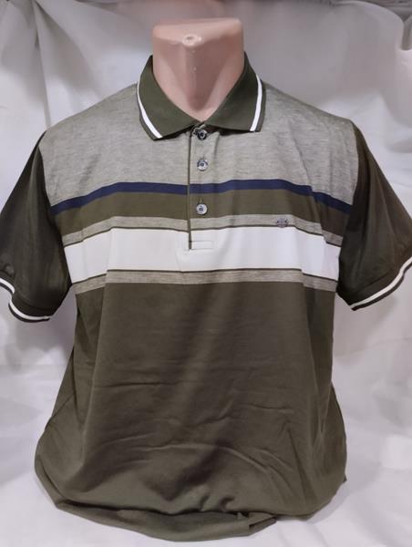 Футболка Panda (L-3XL) 1851 khaki (лето)
