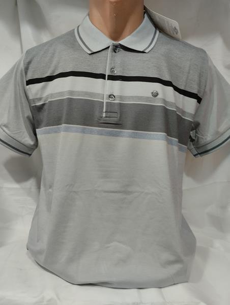 Футболка Panda (L-3XL) 1852 grey (лето)