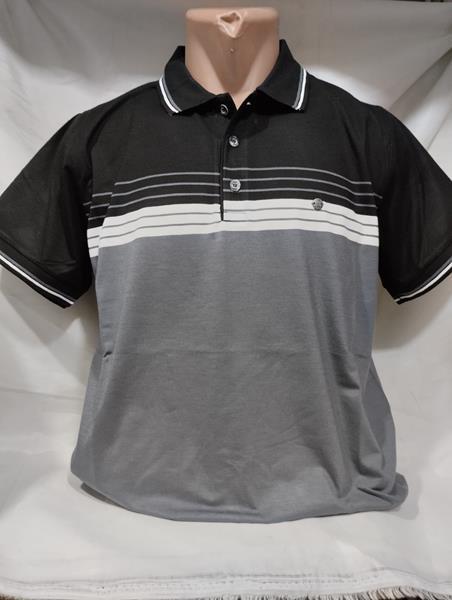 Футболка Panda (L-3XL) 1855 grey (лето)