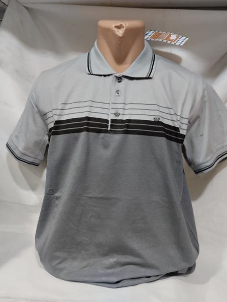 Футболка Panda (L-3XL) 1857 grey (лето)