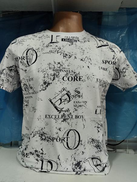Футболка Panda (S-2XL) 1869 white (лето)