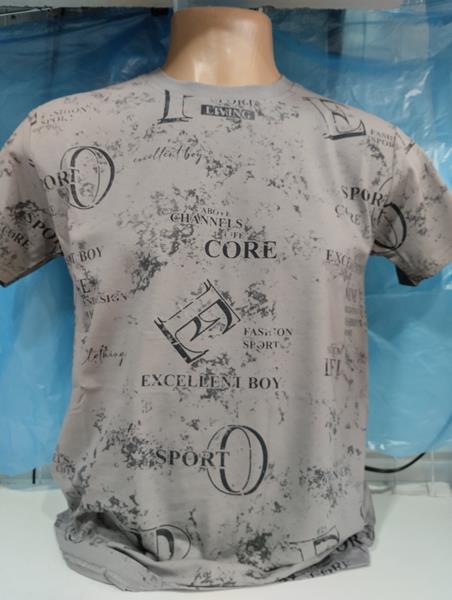 Футболка Panda (S-2XL) 1871 l.grey (лето)
