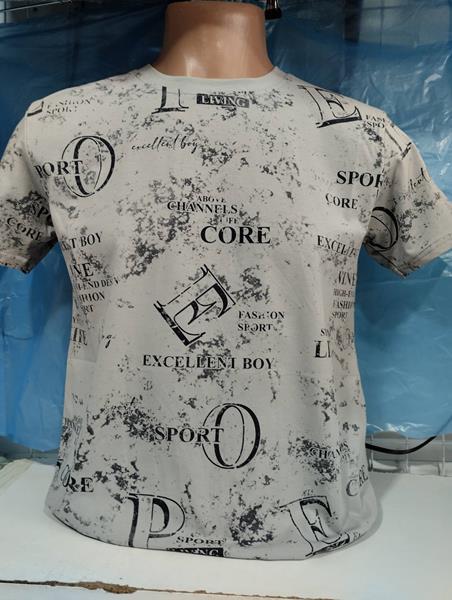 Футболка Panda (S-2XL) 1872 l.grey (лето)