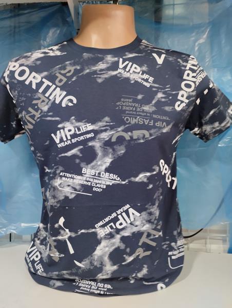 Футболка Panda (S-2XL) 1885 navy (лето)