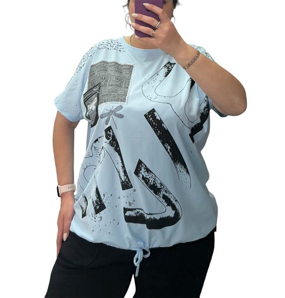 Футболка G.L.S.A (54-64) 25082 l.blue (лето)
