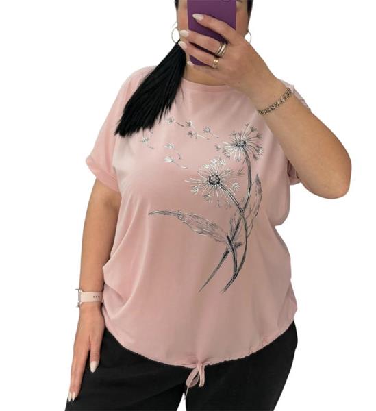 Футболка Ekvato (XL-3XL) 25038 powder (лето)
