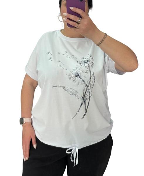 Футболка Ekvato (XL-3XL) 25038 white (лето)