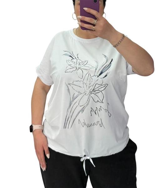 Футболка Ekvato (XL-3XL) 25040 white (лето)