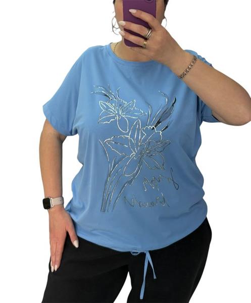Футболка Ekvato (XL-3XL) 25040 l.blue (лето)