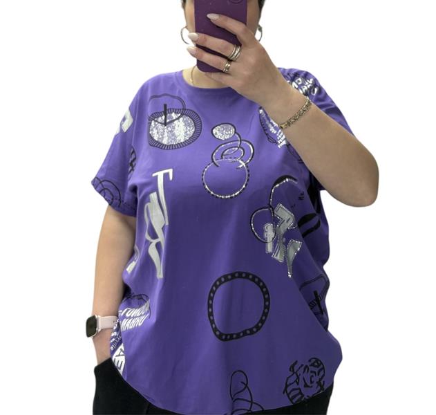 Футболка Ekvato (54-64) 25085 purple (лето)