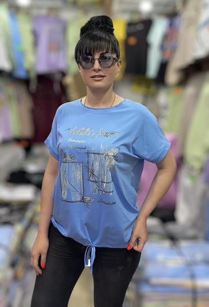 Футболка LeVisha (XL-3XL) 25037 l.blue (лето)