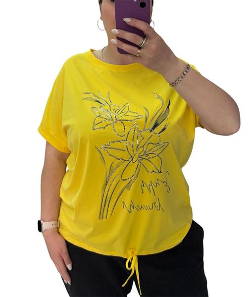 Футболка Shipi (XL-3XL) 25040 yellow (лето)