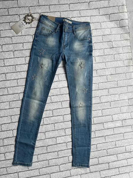 Джинсы Valentina (40-48) VL77 l.blue (деми)