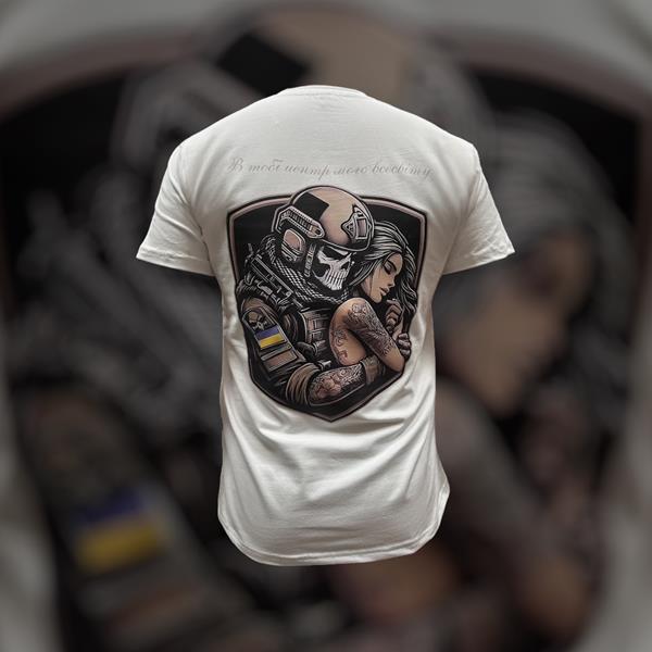 Футболка Madoka (M-3XL) 863 white (лето)
