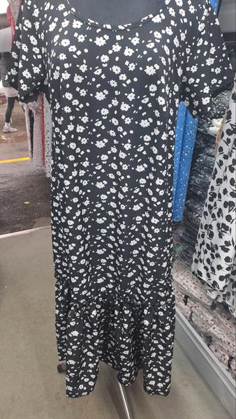 Платье Latoria (L-3XL) 0974 black (лето)