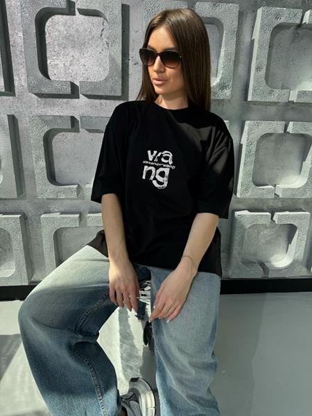 Футболка Sapato (42-46) S144 black (лето)