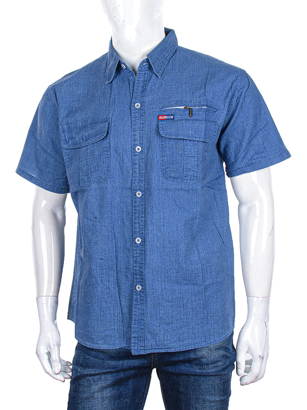 Рубашка Logaster (M-5XL) C12 blue (лето)