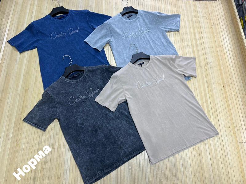 Футболка Navas (M-2XL) NV442 l.grey (лето)