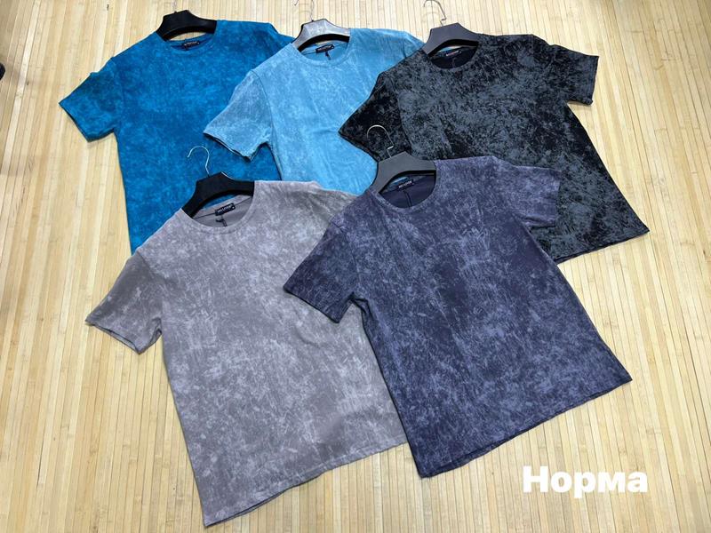 Футболка Navas (M-2XL) NV486 l.blue (лето)