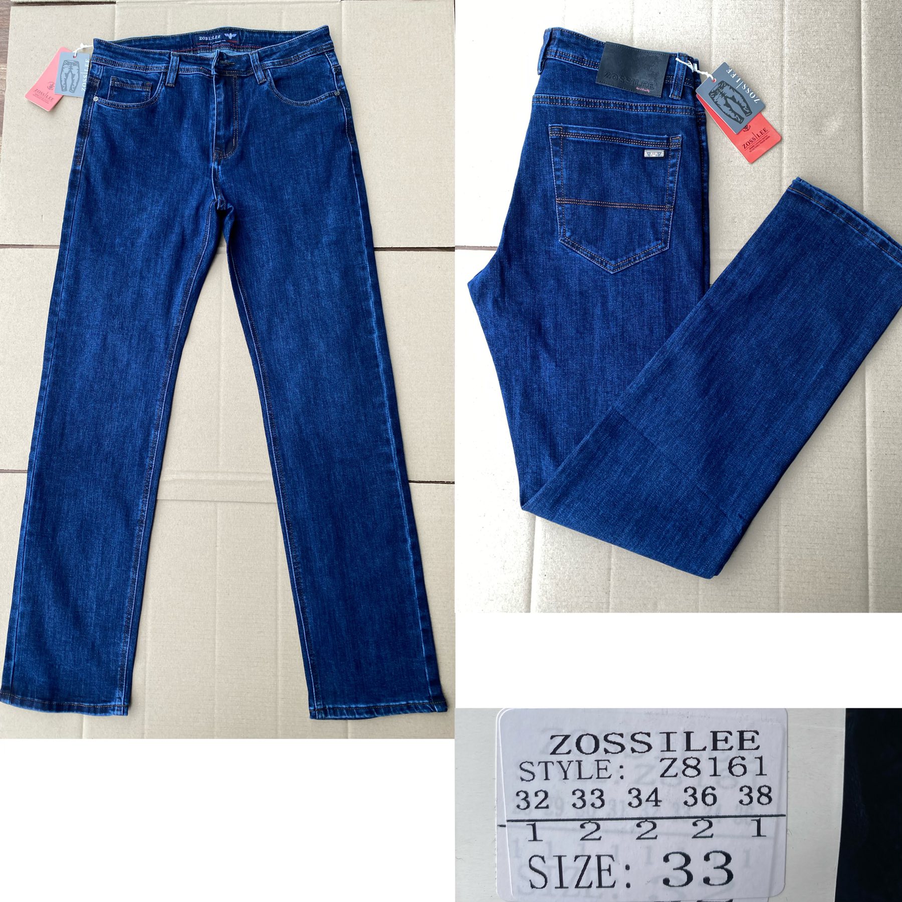 Джинсы God Baron (32-38) Z8161 blue (деми)