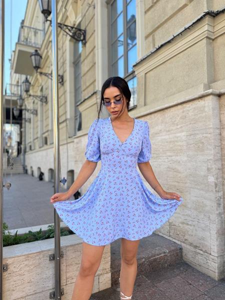 Платье Arina (42-48) 2358 l.blue (лето)