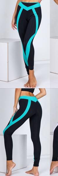 Лосины BRAVEL (S-XL) 062 black-mint (деми)