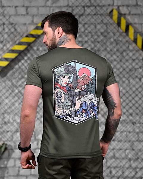 Футболка Madoka (M-3XL) 907 khaki (лето)