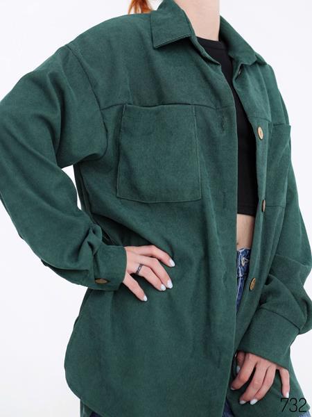 Рубашка WideRange (42-56) 732 green (деми)