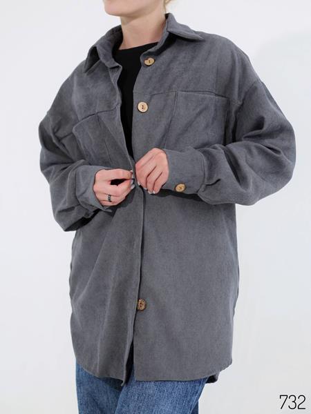 Рубашка WideRange (42-56) 732 grey (деми)