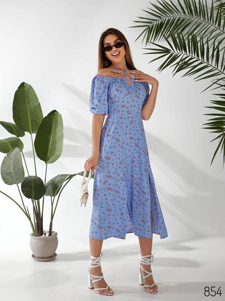 Платье WideRange (44-50) 854 l.blue (лето)