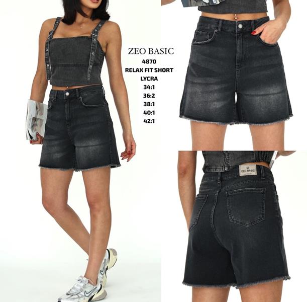 Шорты Jeans Style (34-42) 4870 black (лето)