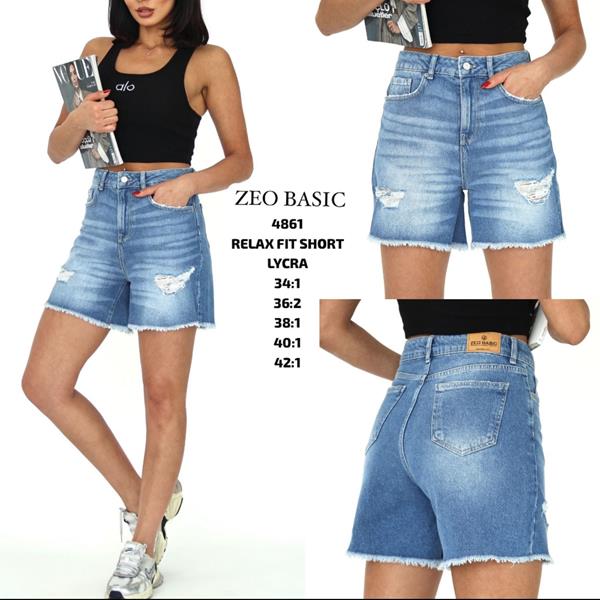 Шорты Jeans Style (34-42) 4861 blue (лето)