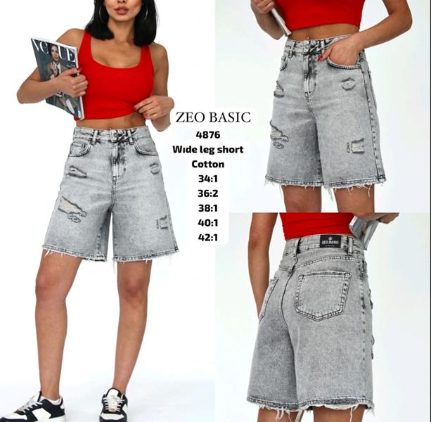 Шорты Jeans Style (34-42) 4876 l.grey (лето)