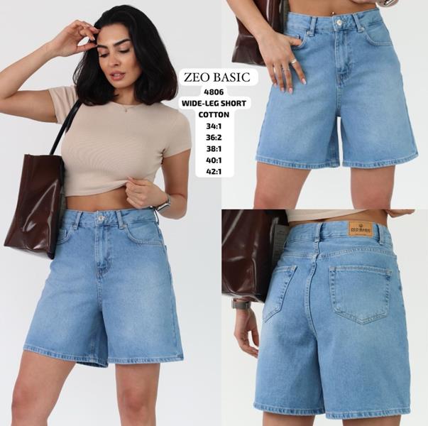 Шорты Jeans Style (34-42) 4806 l.blue (лето)