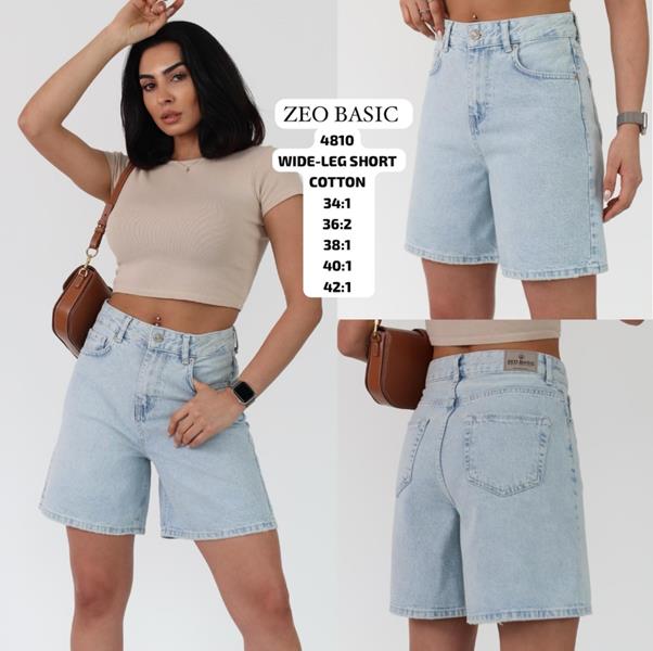 Шорты Jeans Style (34-42) 4810 l.blue (лето)
