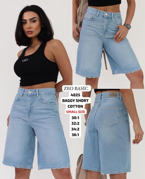 Шорты Jeans Style (30-36) 4825 l.blue (лето)