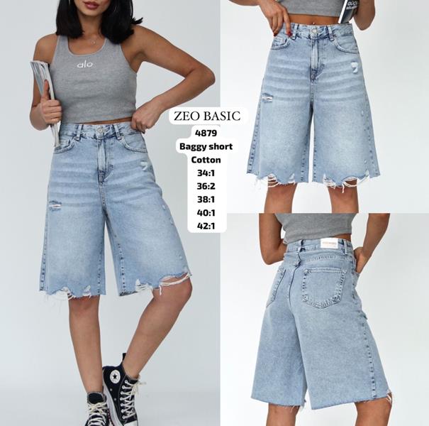 Шорты Jeans Style (34-42) 4879 l.blue (лето)