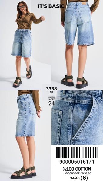 Шорты Jeans Style (34-40) 3338-4 l.blue (лето)