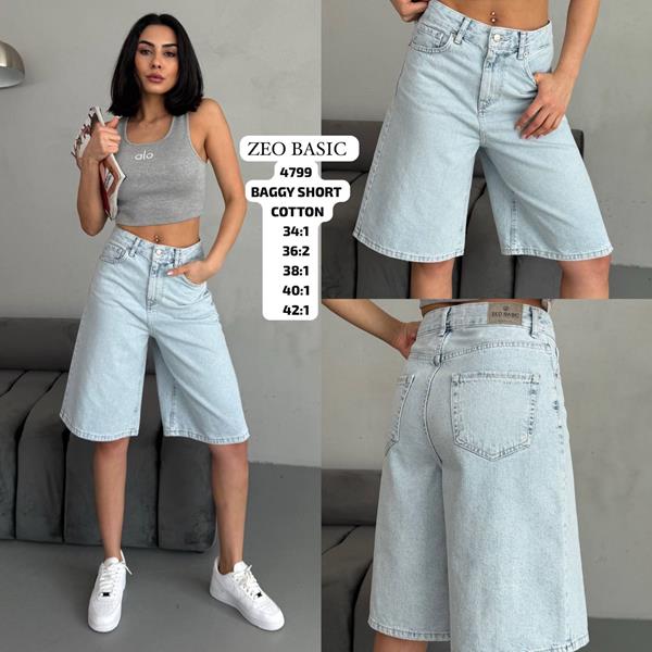 Шорты Jeans Style (34-42) 4799 l.blue (лето)