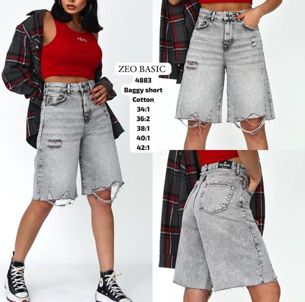 Шорты Jeans Style (34-42) 4883 l.grey (лето)