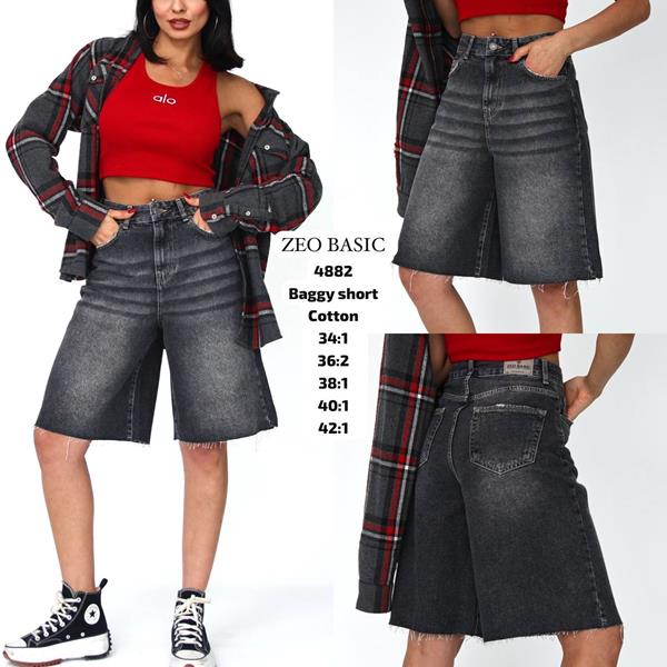 Шорты Jeans Style (34-42) 4882 black (лето)